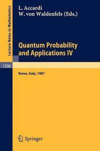 bokomslag Quantum Probability and Applications IV