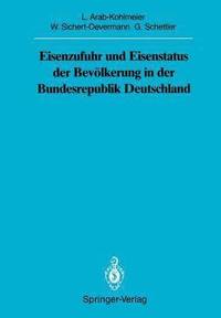 bokomslag Eisenzufuhr und Eisenstatus der Bevlkerung in der Bundesrepublik Deutschland