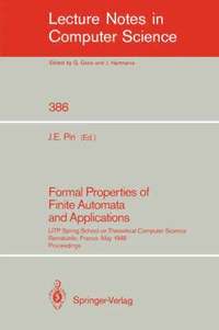 bokomslag Formal Properties of Finite Automata and Applications