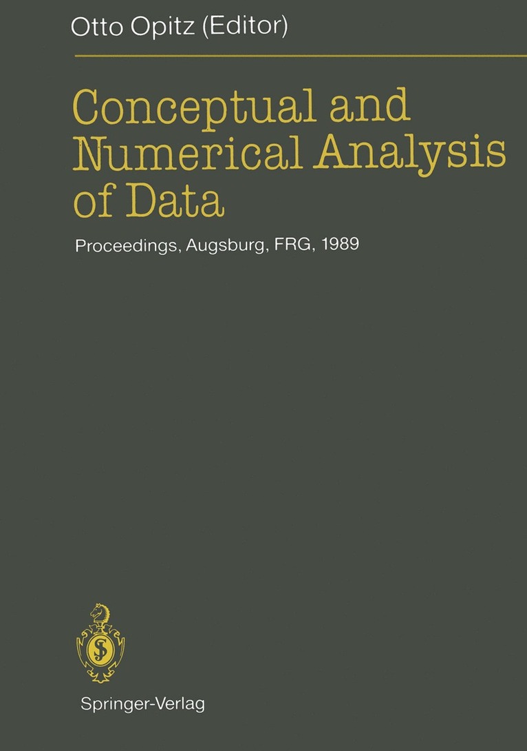 Otto Opitz, Otto Opitz - Conceptual and Numerical Analysis of Data, Häftad