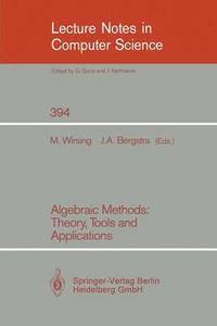 bokomslag Algebraic Methods: Theory, Tools and Applications