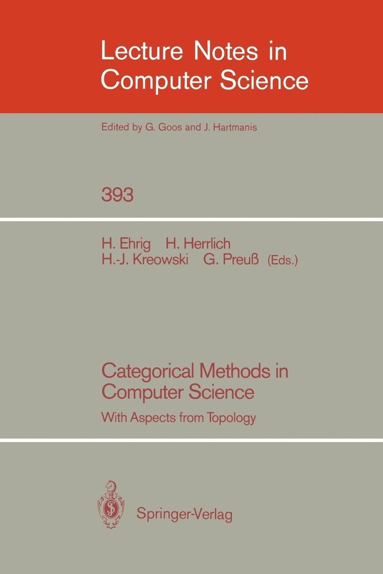 Categorical Methods in Computer Science 1