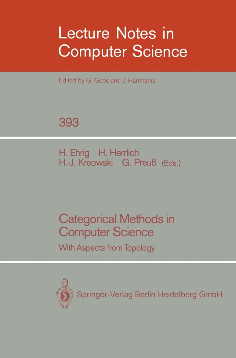 Categorical Methods in Computer Science 1