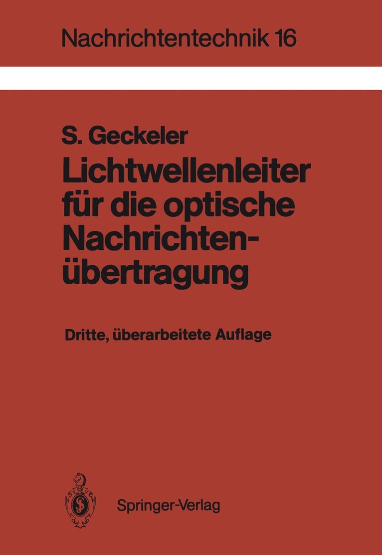 Lichtwellenleiter fr die optische Nachrichtenbertragung 1