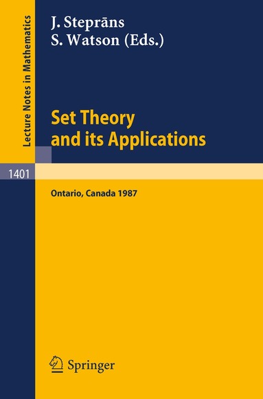 Juris Steprans, Stephen Watson - Set Theory and its Applications, Häftad