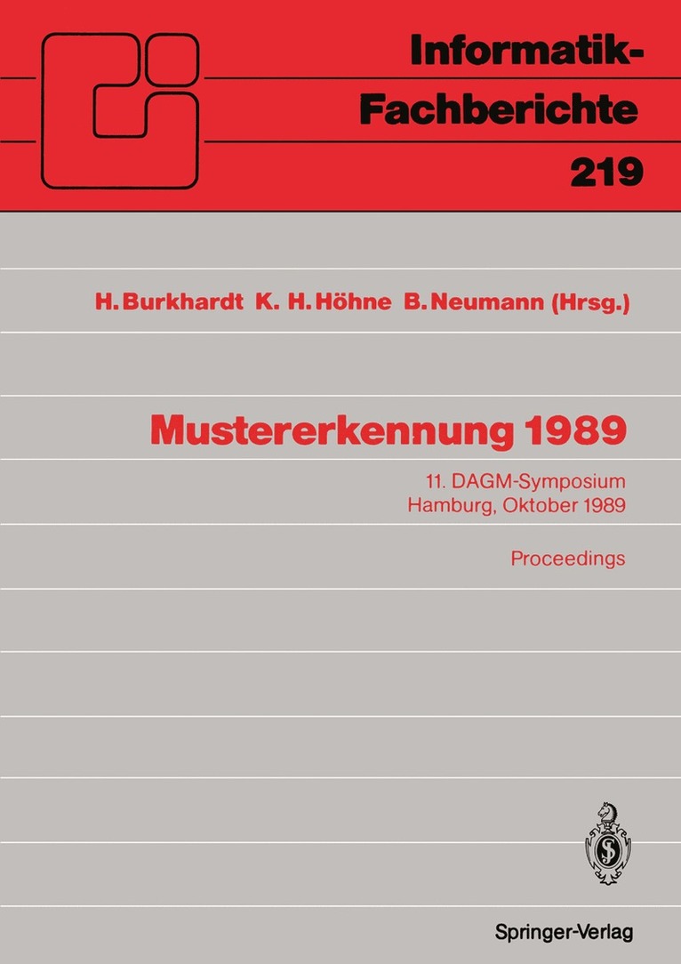 Hans Burkhardt, Karl H. Höhne, Bernd Neumann - Mustererkennung 1989, Häftad