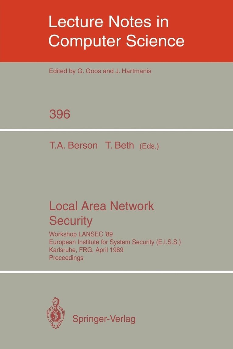 Local Area Network Security 1