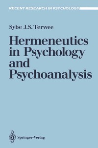 bokomslag Hermeneutics in Psychology and Psychoanalysis