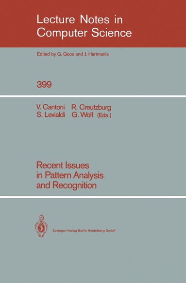 Virginio Cantoni, Reiner Creutzburg, Stefano Levialdi, Gottfried Wolf - Recent Issues in Pattern Analysis and Recognition, Häftad