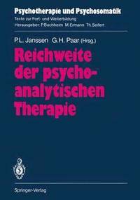 bokomslag Reichweite der psychoanalytischen Therapie