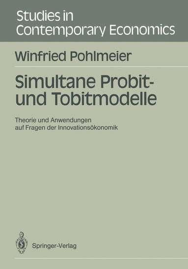 bokomslag Simultane Probit- und Tobitmodelle