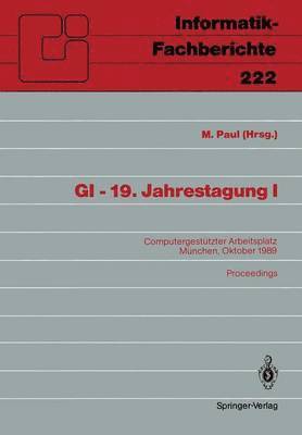 GI — 19. Jahrestagung I