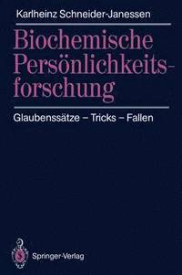 bokomslag Biochemische Persnlichkeitsforschung