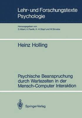 bokomslag Psychische Beanspruchung durch Wartezeiten in der Mensch-Computer Interaktion