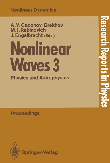 Andrei V. Gaponov-Grekhov, Mikhail I. Rabinovich, Jüri Engelbrecht - Nonlinear Waves 3, Häftad