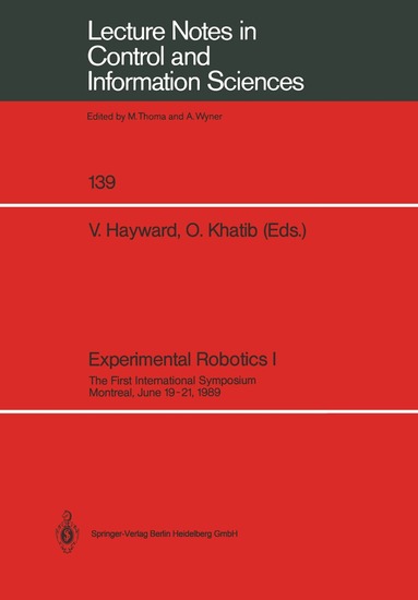 Vincent Hayward, Oussama Khatib - Experimental Robotics I, Häftad