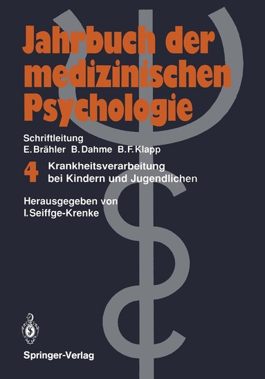 Inge Seiffge-Krenke, Inge Seiffge-Krenke - Krankheitsverarbeitung bei Kindern und Jugendlichen, Häftad