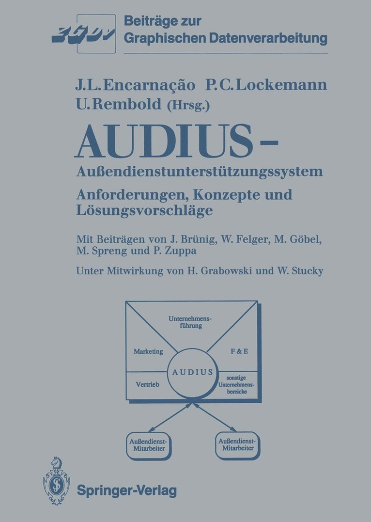 Jose L. Encarnacao, Peter C. Lockemann, Ulrich Rembold - Audius—Außendienstunterstützungssystem, Häftad