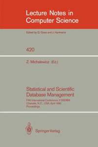 bokomslag Statistical and Scientific Database Management