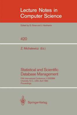 bokomslag Statistical and Scientific Database Management