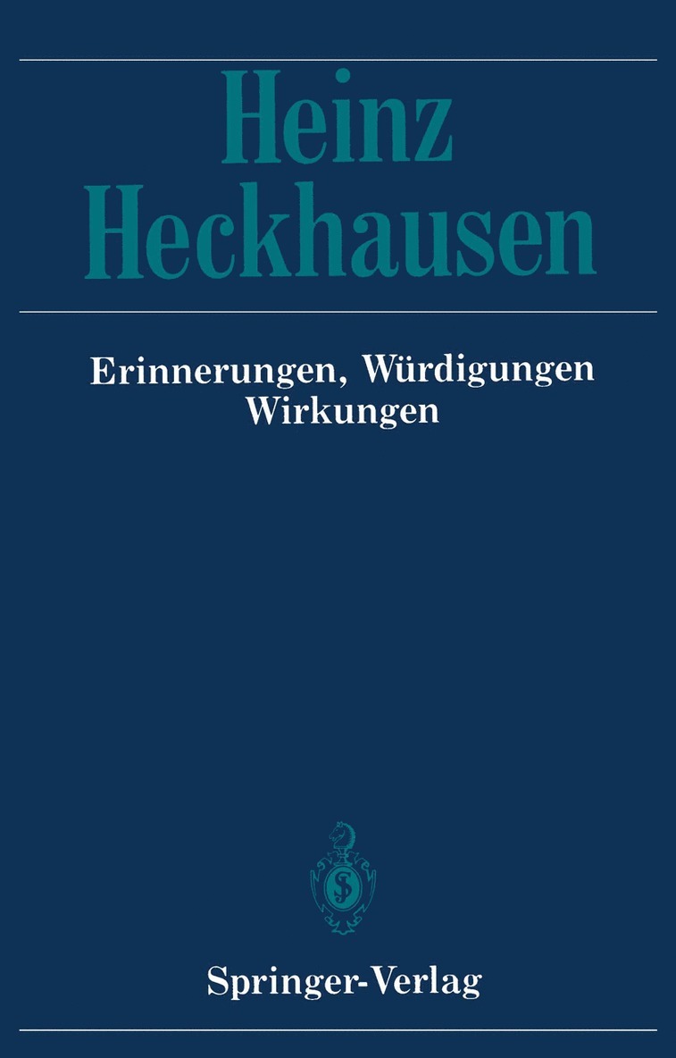 für psychologische Forschung Max-Planck-Institut, Für Psychologische Max-Planck-Institut, Für Psychologische Forschung Max-Planck-Institut - Heinz Heckhausen, Häftad