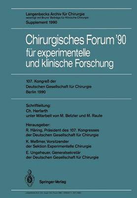 107. Kongre der Deutschen Gesellschaft fr Chirurgie Berlin, 17.21. April 1990 1