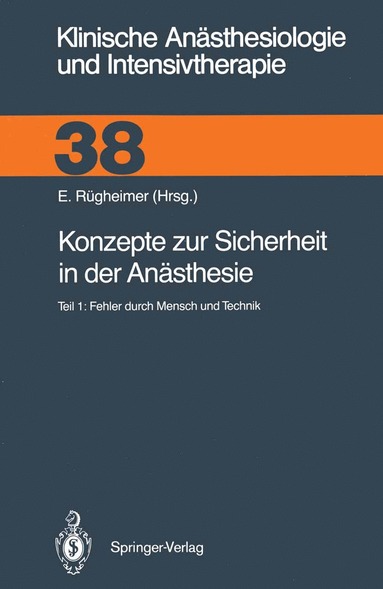 bokomslag Konzepte zur Sicherheit in der Anästhesie