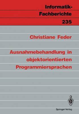 bokomslag Ausnahmebehandlung in objektorientierten Programmiersprachen