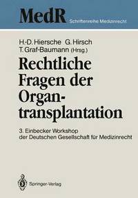 bokomslag Rechtliche Fragen der Organtransplantation