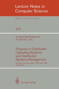 bokomslag Progress in Distributed Operating Systems and Distributed Systems Management