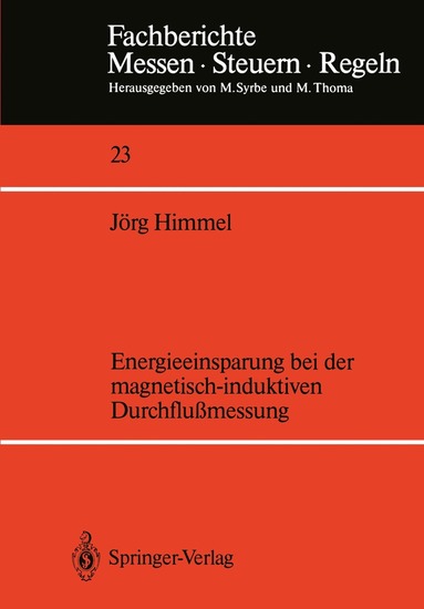 bokomslag Energieeinsparung bei der magnetisch-induktiven Durchflußmessung