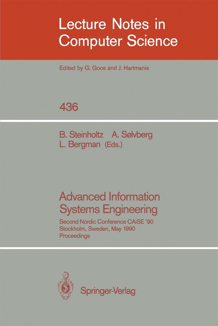 Advanced Information Systems Engineering 1