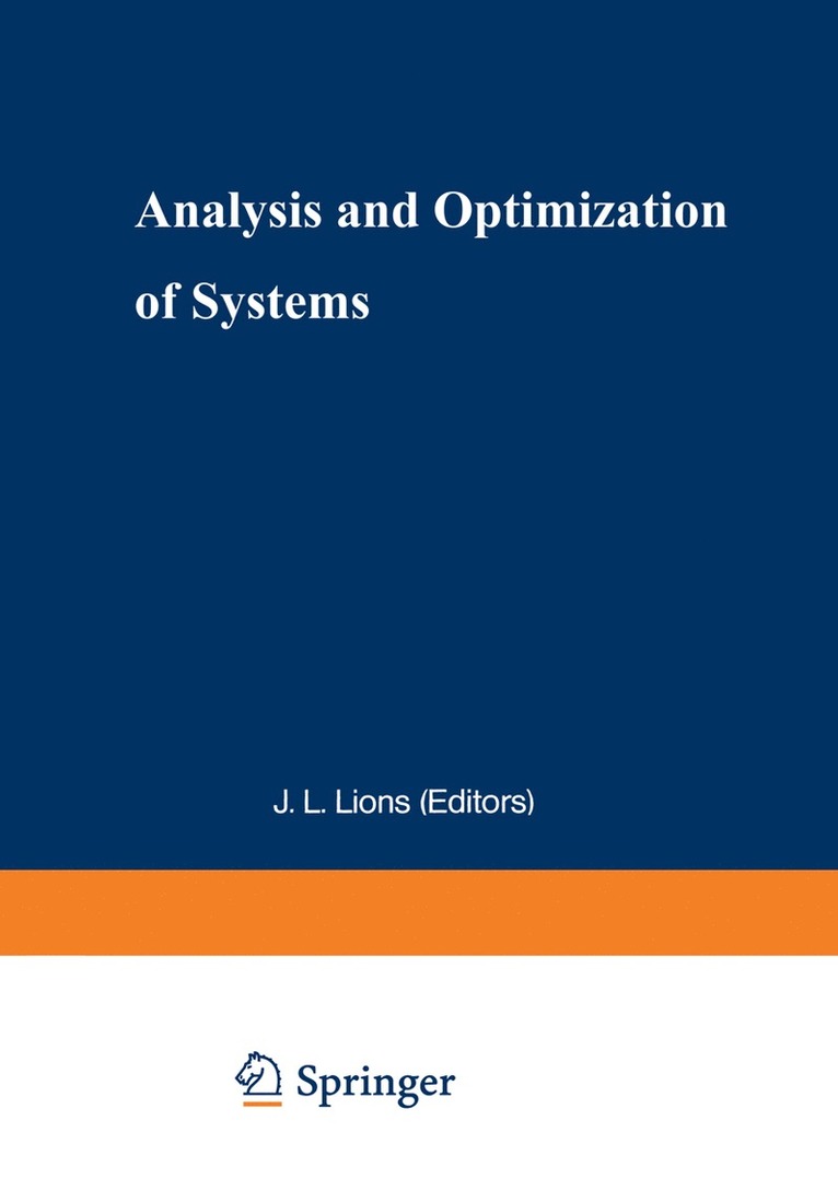 A. Bensoussan, J.L. Lions, J. L. Lions - Analysis and Optimization of Systems, Häftad