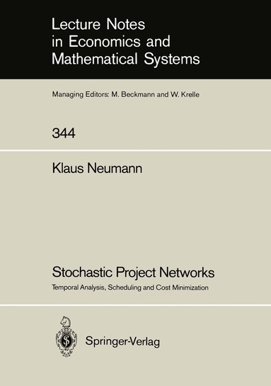 Klaus Neumann - Stochastic Project Networks, Häftad