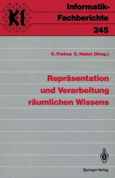 Christian Freksa, Christopher Habel - Repräsentation und Verarbeitung räumlichen Wissens, Häftad