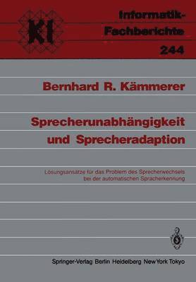 Sprecherunabhngigkeit und Sprecheradaption 1