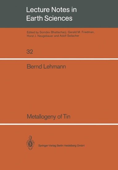 Bernd Lehmann - Metallogeny of Tin, Häftad