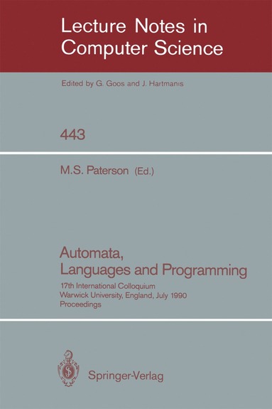 bokomslag Automata, Languages and Programming