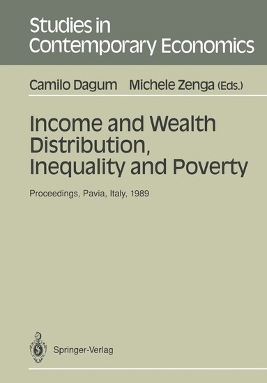 bokomslag Income and Wealth Distribution, Inequality and Poverty