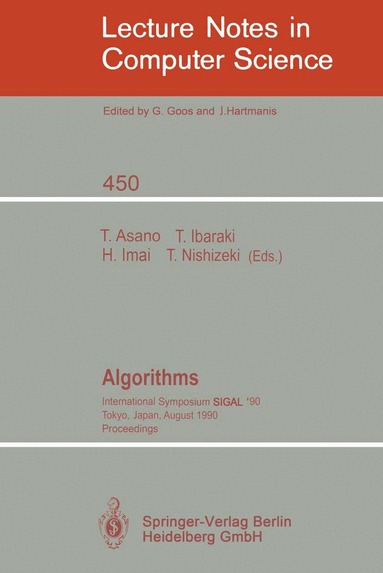 Tetsuo Asano, Toshihide Ibaraki, Hiroshi Imai, Takao Nishizeki - Algorithms, Häftad