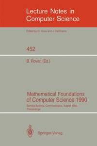 bokomslag Mathematical Foundations of Computer Science 1990