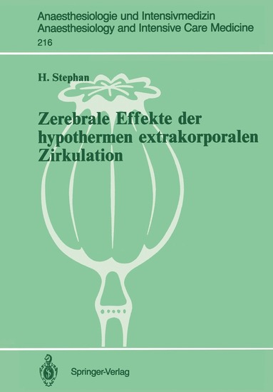 bokomslag Zerebrale Effekte der hypothermen extrakorporalen Zirkulation