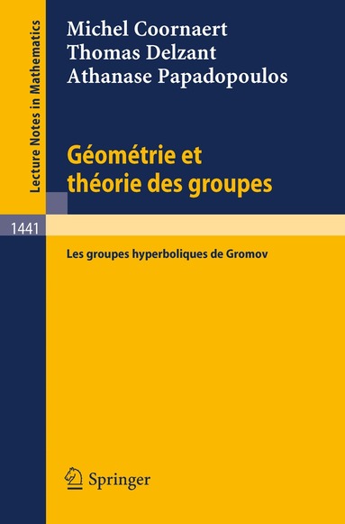 Michel Coornaert, Thomas Delzant, Athanase Papadopoulos - Geometrie et theorie des groupes, Häftad