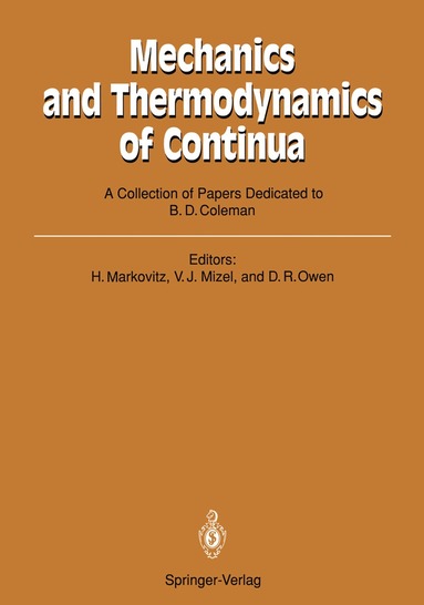 bokomslag Mechanics and Thermodynamics of Continua