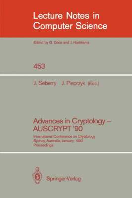 Advances in Cryptology - AUSCRYPT '90 1