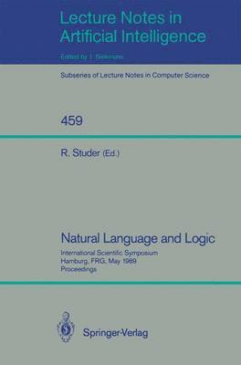 Rudi Studer - Natural Language and Logic, Häftad