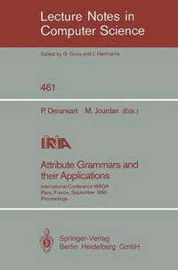 bokomslag Attribute Grammars and their Applications