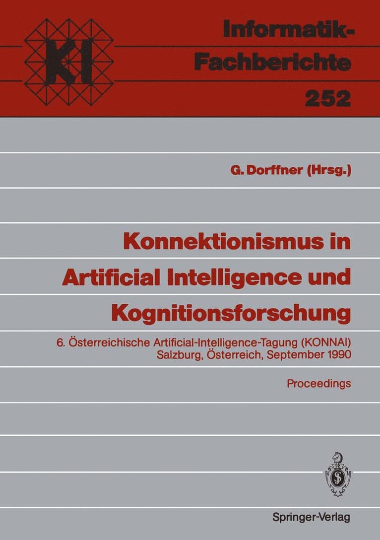 Georg Dorffner, Georg Dorffner - Konnektionismus in Artificial Intelligence und Kognitionsforschung, Häftad