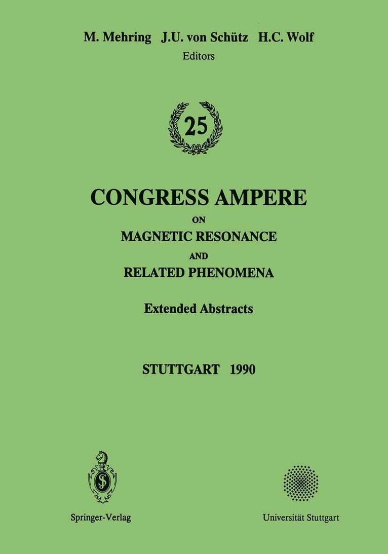 25th Congress Ampere on Magnetic Resonance and Related Phenomena 1