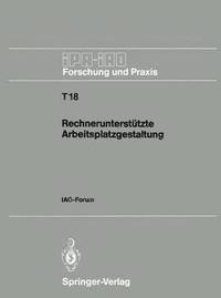 bokomslag Rechneruntersttzte Arbeitsplatzgestaltung